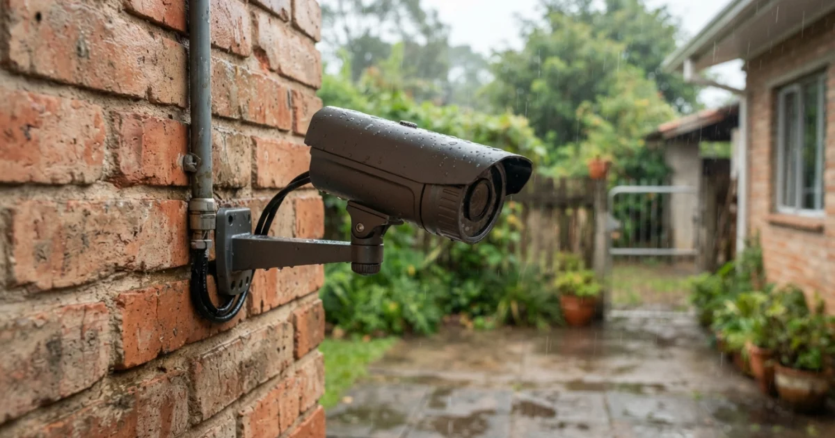 Câmera para área externa: chuva, sol, Wi-Fi e pontos cegos