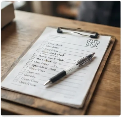 Checklist para lojas e empresas